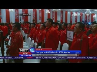 Perayaan HUT PDI Perjuangan yang Ke 44 Dihadiri 5000 Kader - NET 12