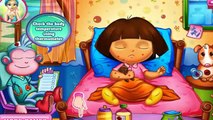 Dora The Explorer Doctor Caring - Baby Dora Bee Sting Doctor Cartoon Game For Children