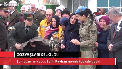Şehit Jandarma Uzman Çavuş Salih Kayan’ın cenazesi Samsun’da
