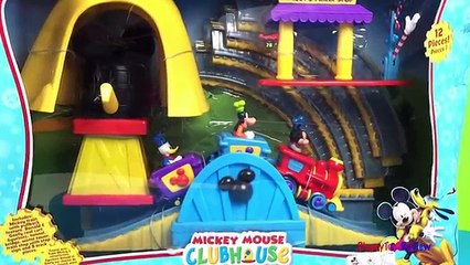 Mickey Mouse Train Track Set Pluto Donald Duck Disney Toys for toddlers