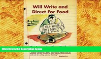 PDF [DOWNLOAD] Will Write and Direct for Food Alan Parker BOOK ONLINE