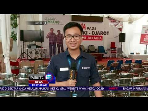 Live Report Suasana Persiapan Debat Pilkada DKI di Posko Pemenangan Ahok Djarot - NET 12