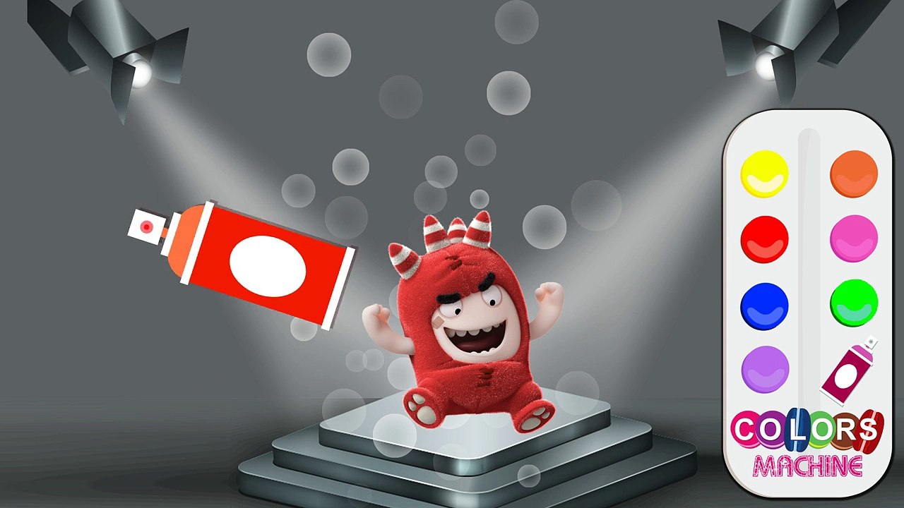 Learn Colors with Oddbods Episode Pogo Newt Bubbles Zee Jeff Fuse Slick Disney Boomerang T