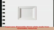 EcoProducts  Renewable  Compostable Square Sugarcane Plates  Medium Dinner Plate  5985d47b