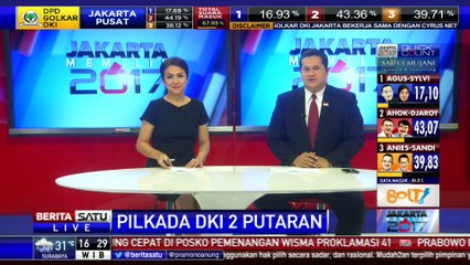 3 Cagub DKI Lega Sudah Nyoblos