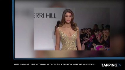 Iris Mittenaere sexy défile à la Fashion Week de New York