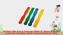 Perfect Stix Fan 8 Colored200ct 8 Wavy Wooden Craft Fan Handles Multi Colored Pack of 5c453bd9