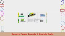 Bounty Paper Towels 6 Double Rolls ce87d04d