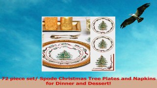 spx72i Serves 16 Spode Christmas Tree Paper Plates  Napkins 72 Pcs 28f1cce6