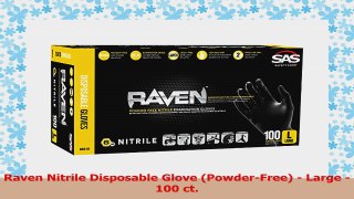 Raven Nitrile Disposable Glove PowderFree  Large  100 ct 7e7f9adb