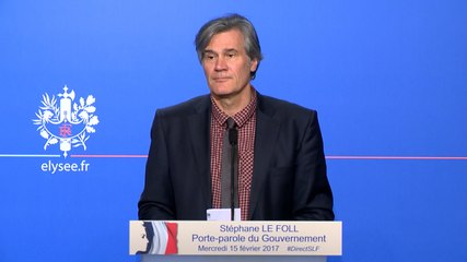 Compte rendu du Conseil des ministres du 15 février 2017