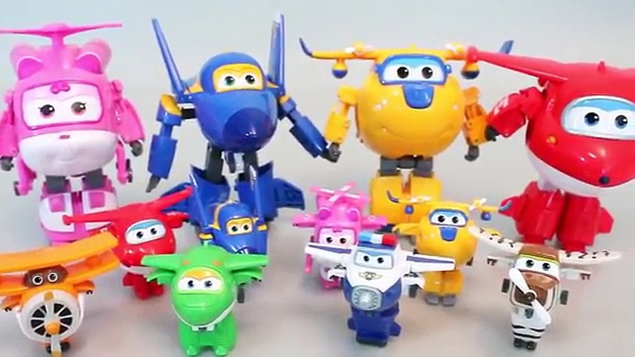 Super Wings plane transformers Tayo The Little Bus English Learn Numbers Colors Toy Surprise YouTu