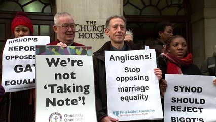 Protesters urge Church of England to end LGBT inequality
