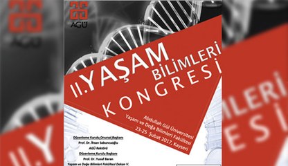 AGÜ´DE, II. YAŞAM BİLİMLERİ KONGRESİ YAPILACAK