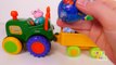 Garage Parking Playset with Surprise Eggs and Bus Vehicles! Learn Colors Toy Compilation Video