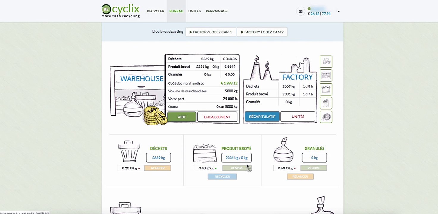 ReCyclix - 3. Simulateur simple