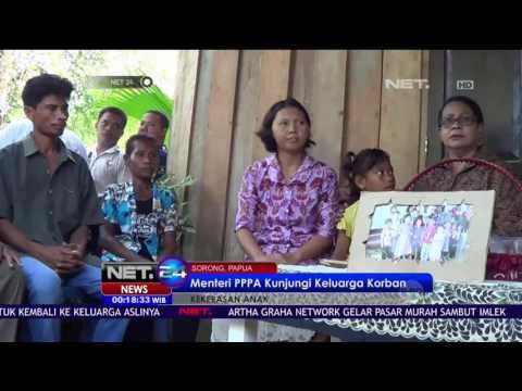Menteri PPPA Kunjungi Keluarga Korban Kekerasan Anak di Sorong Papua - NET24