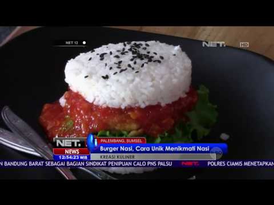Kreasi Kuliner Burger Nasi, Cara Unik Menikmati Nasi - NET 12