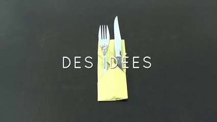 Tuto pliage : Réalisez une serviette porte-couverts