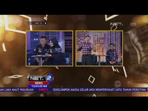 Saling Sindir Antar Kandidat pada Debat Perdana Pilkada DKI Jakarta 2017 - NET 12