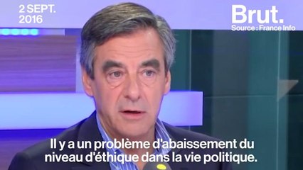 Fillon regrettait que la presse passe trop peu de temps sur les affaires d’éthique