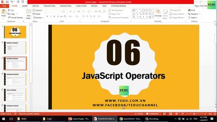 JavaScript căn bản - Bài 6  Toán tử