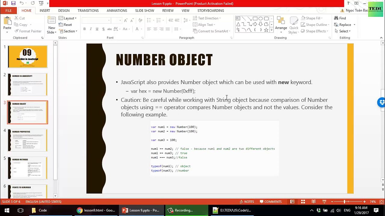 JavaScript căn bản - Bài 9  Number trong Javascript
