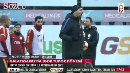 Igor Tudor, Galatasaray’daki ilk idmanına çıktı