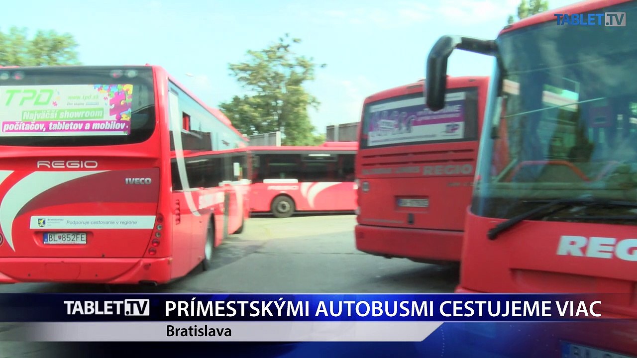 Cestujúci využívajú viac prímestskú dopravu