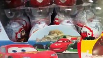 Автомобили 2 Сюрприз яйца Распаковка Kinder Сюрприз Диснея Pixar Пакет из 24 пасхальные яйца