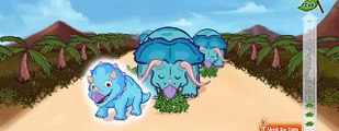 Динозаврики Hambriento Triceratops de dibujos animados / ungry dinosaur Triceratops Carto