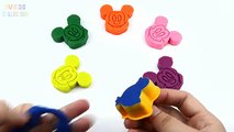 Play Doh Learn Colors With Mickey Mouse vs Bird Molds Creative Fun For Kids