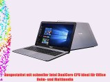 ASUS (156 Zoll) Windows 10 Notebook (Intel N3050 Dual Core 2x2.16 GHz 4GB RAM 500GB S-ATA HDD