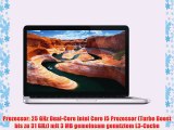 Apple MD212D/A MacBook Pro 33 cm (13 Zoll) Notebook (Intel Core i5 3210M 25GHz 8GB RAM 128GB