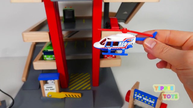 Parking Garage Playset with Many Toy Vehicles! Including a Gas Pump Car Wash and Even a Lift for Ca