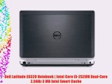 Dell Latitude E6320 gebrauchtes Notebook 13 Zoll (Core i5 2 x 2.5 GHz 4GB RAM 250GB HDD WLAN