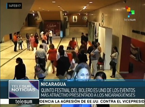 Disfrutan nicaragüenses del Festival Internacional de Bolero