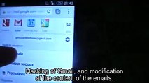 Piraterie Informatique de Gmail, et changement de contenu d'emails du gouvernement.Preuve1 piraterie