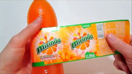 Como hacer una botella de Mirinda de gominola! Postre de gelatina