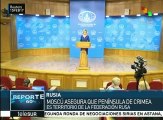 Rusia ratifica a EE.UU. que no devolverá Crimea a Ucrania