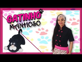 Como fazer um Gatinho Manhoso (Modelagem) Pasta Americana