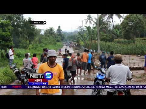 Lahar Dingin Sinabung Menerjang Permukiman Warga - NET5