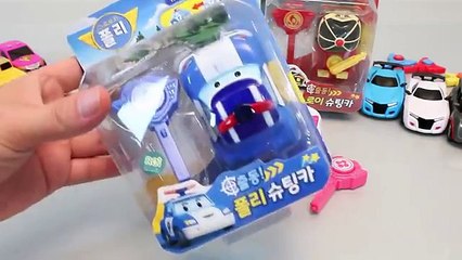 로보카폴리 슈팅카, 또봇 미니특공대 슈팅카 와 뽀로로 타요 장난감 Robocar Poli, Tayo the little bus Mini Car Toys YouTube