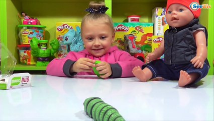✔ Беби Борн и Ярослава распаковывают новую инновационную игрушку  / Doll Baby Born with Yaroslava ✔