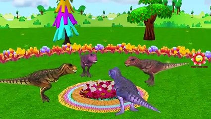 Colors Dinosaurs Finger Family Gorilla Nursery Rhymes | King Kong vs Elephant Finger Family Songs