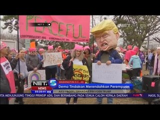Trump Dinilai Rendahkan Perempuan, Ribuan Demonstran lakukan Aksi Protes - NET5