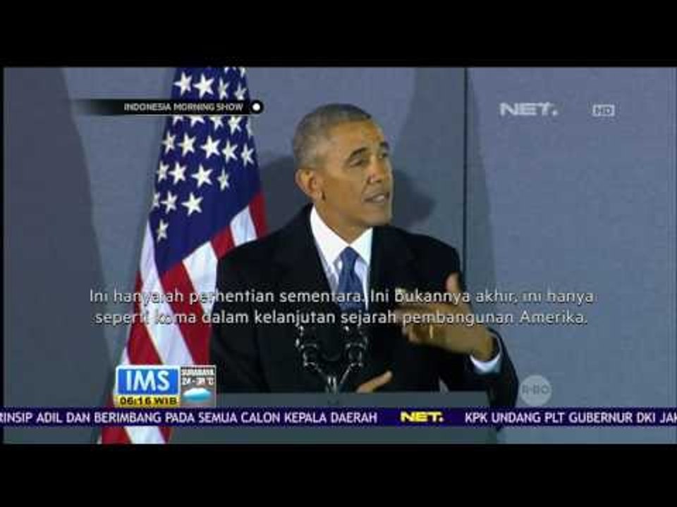 Barack Obama Sampaikan Pidato Perpisahan di Maryland - IMS