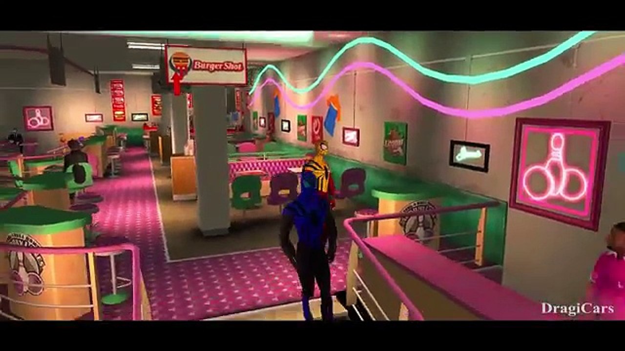 Yellow & Blue Spiderman | Nursery Rhymes for Children and Disney Pixar Cars | Spiderman Colors