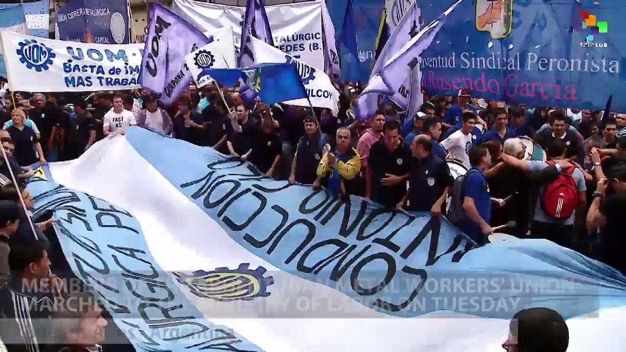 Argentina's Metal Workers Protest job Cuts