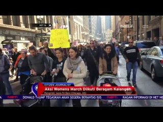 Citizen Journalist - 250 Ribu Warga di Chicago Ikuti Aksi "Womens March" Tolak Trump - NET 16
